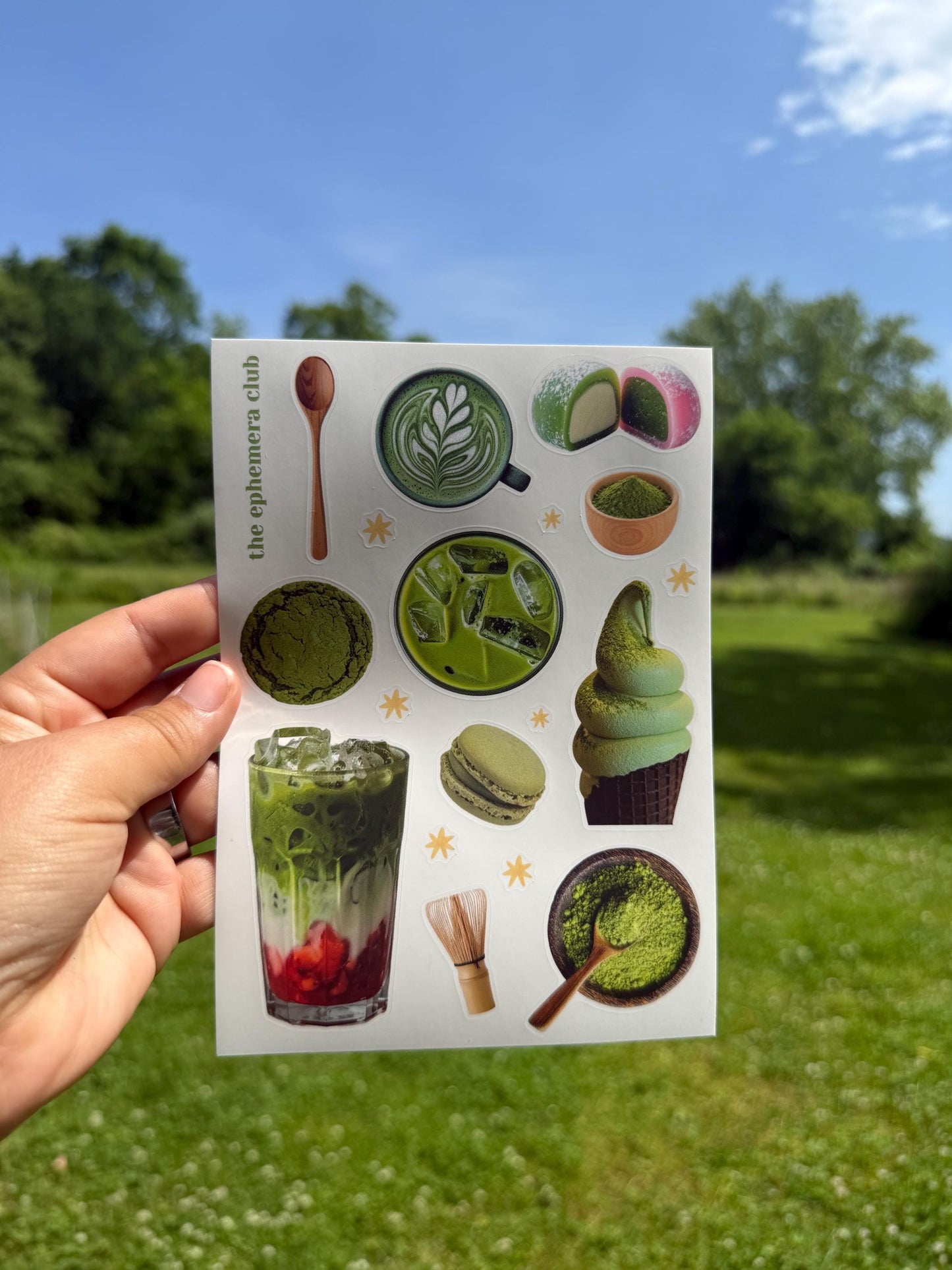 Matcha Sticker Sheet